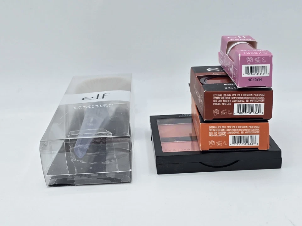 5 Lot NEW e.l.f. Powder Blush Palette Light-Blush&Glow +Powder Brush Putty Blush - Image 3 of 4