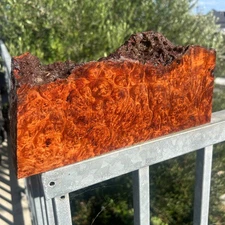 Amboyna Burl Wood Pen Blanks Knife Scales Turning Blank 11 1/2” x 5" x 2"