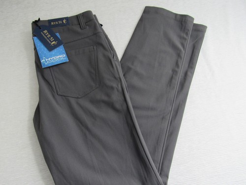 Pantalone uomo Rye 51 nuovo con etichetta taglia 32 x 32 grigio Voyager chino pants nuovo! - Foto 13 di 13