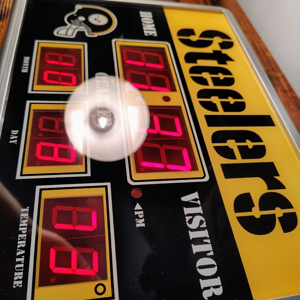 NFL Football Pittsburgh Steelers Gameday Electronic Scoreboard/Clock/Thermometer - Image 3 of 4