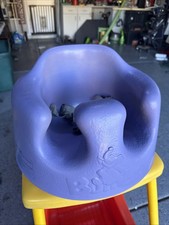 Bumbo Infant Floor Seat Baby Sit Up Chair with Adjustable Harness, Purple