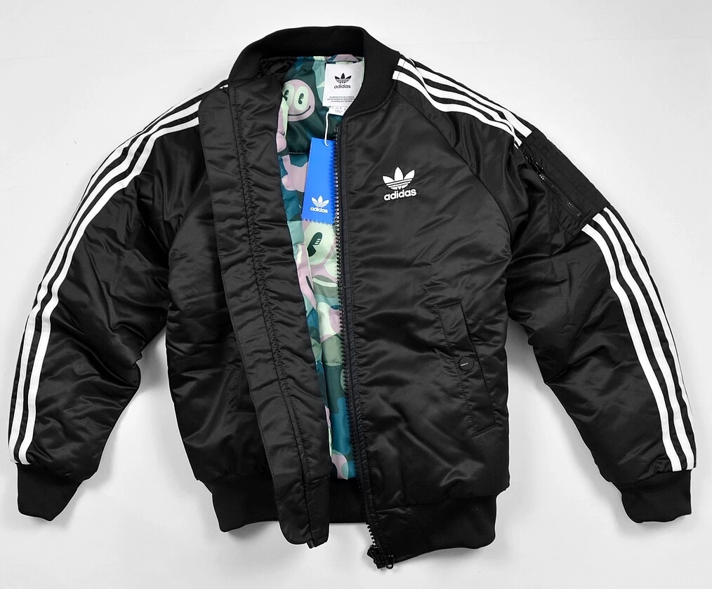 Adidas Bomber Padded Women&#039;s Winter Black/White XS S | eBay