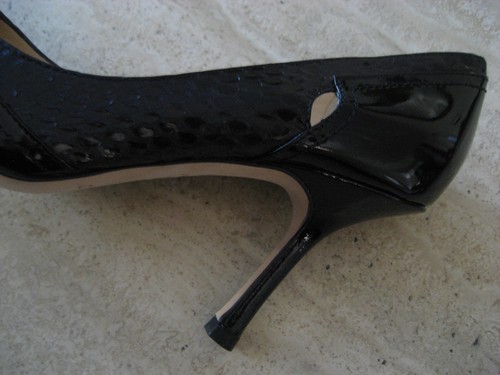 NW AUTH JIMMY CHOO HARRIET POINTED SNAKESKIN CUT LEATH SZ36"1/2/RET$695 BARGAIN - Picture 8 of 12