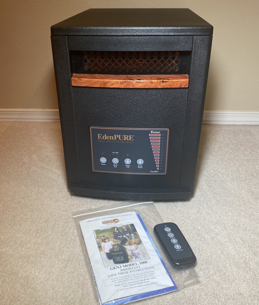 EdenPURE Gen 3 Model 1000 Infrared Portable Heater 1500 Watt A3705 w/  Remote | eBay