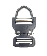 AustriAlpin 38mm / 1.5" Black Cobra Schnalle - black D Ring + Clips FX38MVO-B