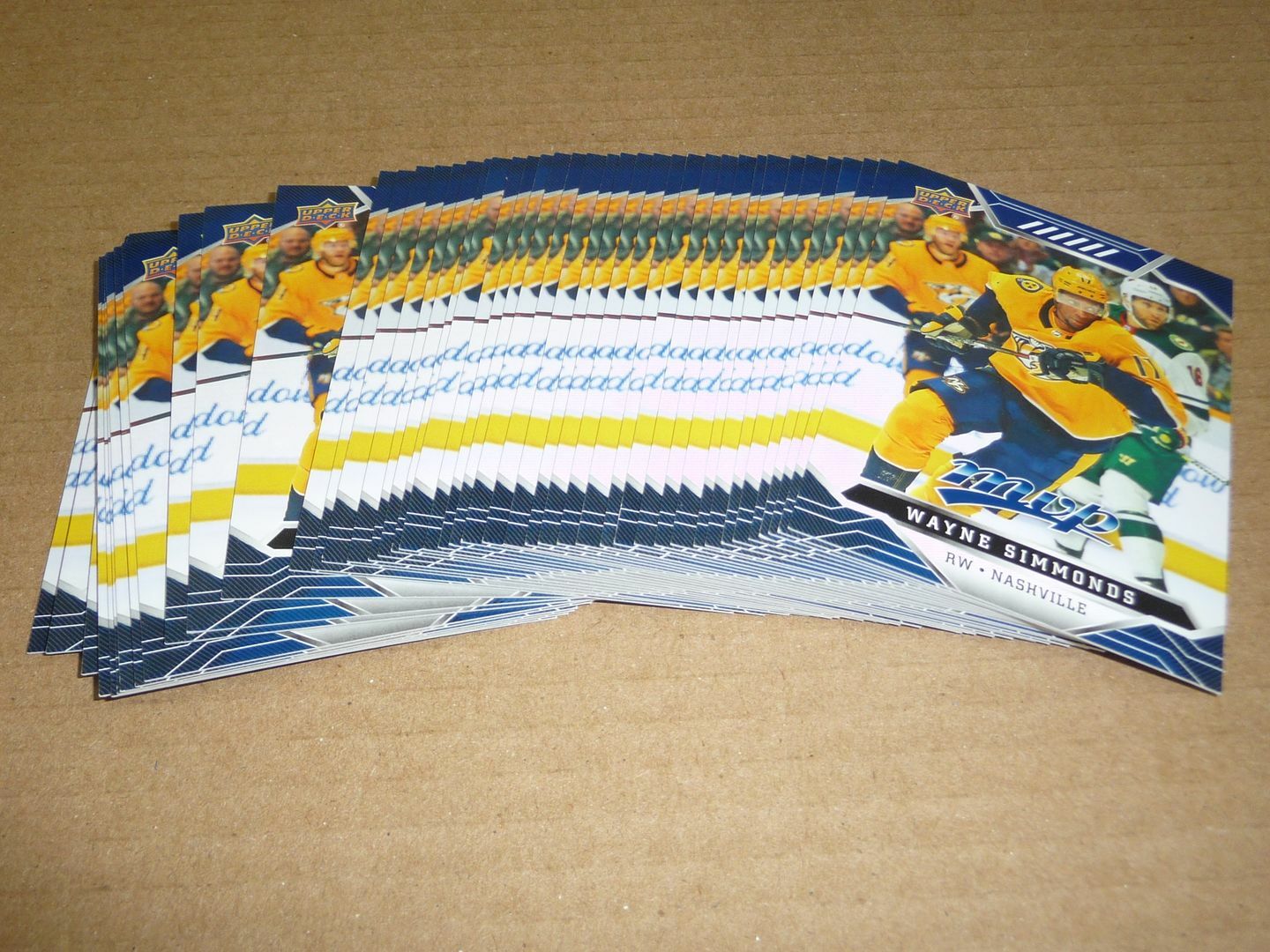 2019/20 Upper Deck MVP BOX SET BLUE LOT OF 44 WAYNE SIMMONDS PREDATORS #177
