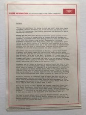 RAINBOW  German 4 pg  press kit bio