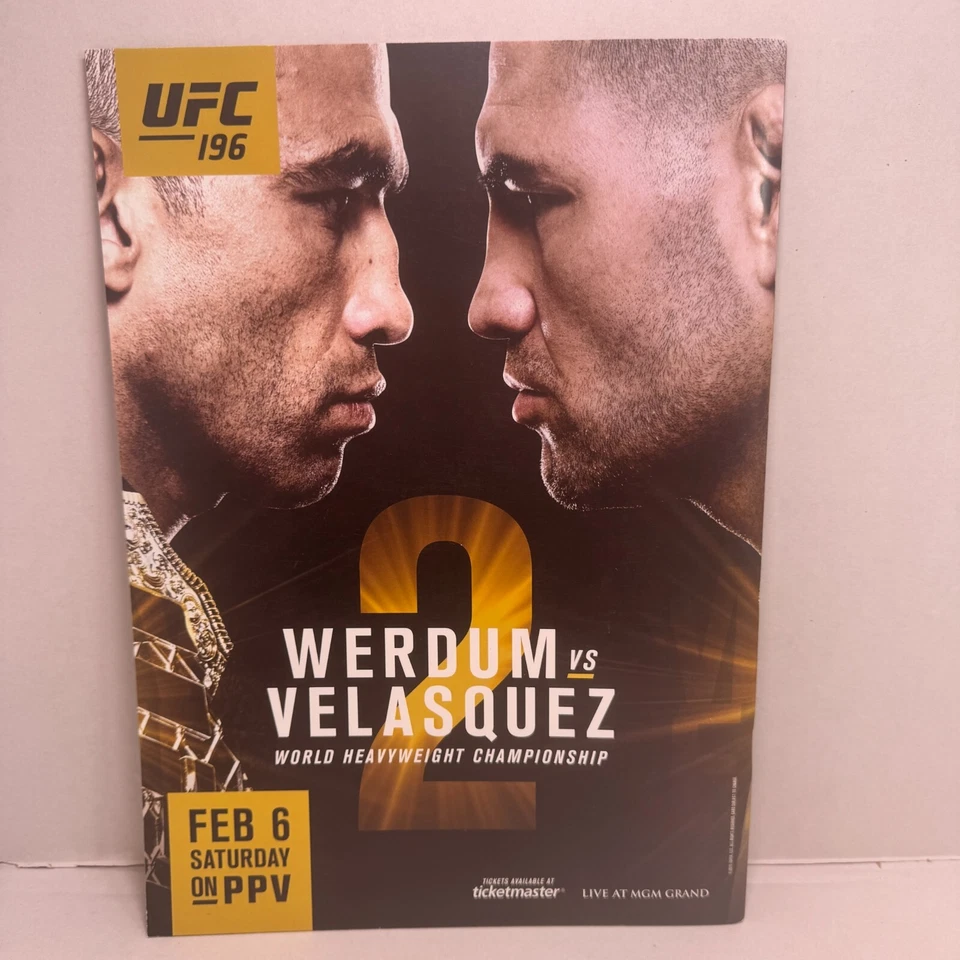 OFFICIAL PROGRAM UFC 195 MIOCIC ARLOVSKI LAWLER CONDIT POIRIER ORTEGA - Image 2 of 2