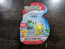 Pokemon Battle Figure Pack Series 5 PIKACHU + BULBASAUR NEW Jazwares 2-Pack 2021