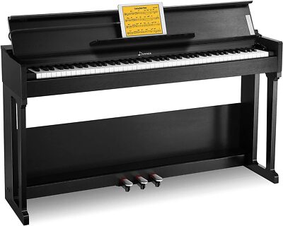 Donner DDP-90 Digital Piano Keyboard 88 Hammer Action Key + Flip Cover 3 Pedals