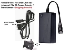 Power Recliner Lift Chair AC DC Adapter Replacement Output ZB-A290020-A 29V2A