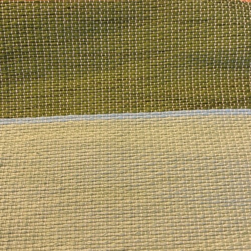 Mens Serape Poncho Fringe Green Yellow Llanos De Colombia Pullover Shawl 31 X 24 - Picture 9 of 10