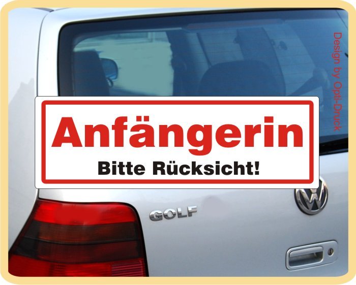 6 Magnetische Autoaufkleber Für Fahranfänger | Sicherheitsabstand Schilder | Reflektierende Warnaufkleber