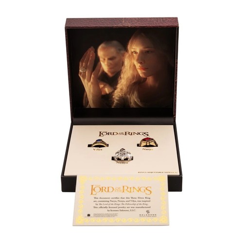El Señor de los Anillos Anillos Anillos Elfos de Poder Set - Imagen 2 de 3