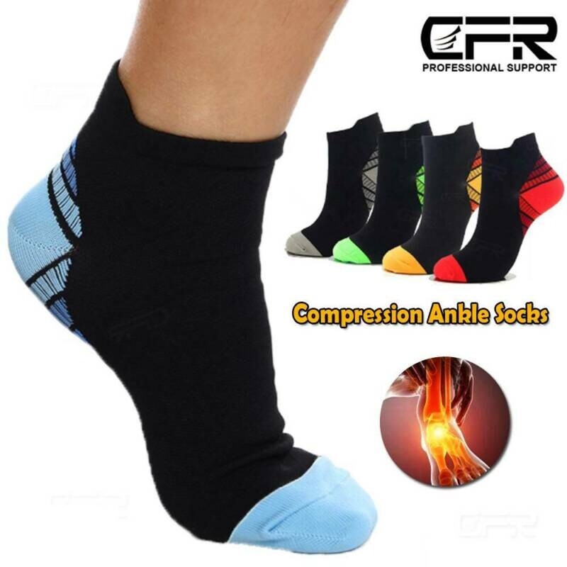 Ankle High Compression Socks Arch Running Support Plantar Fasciitis Men ...