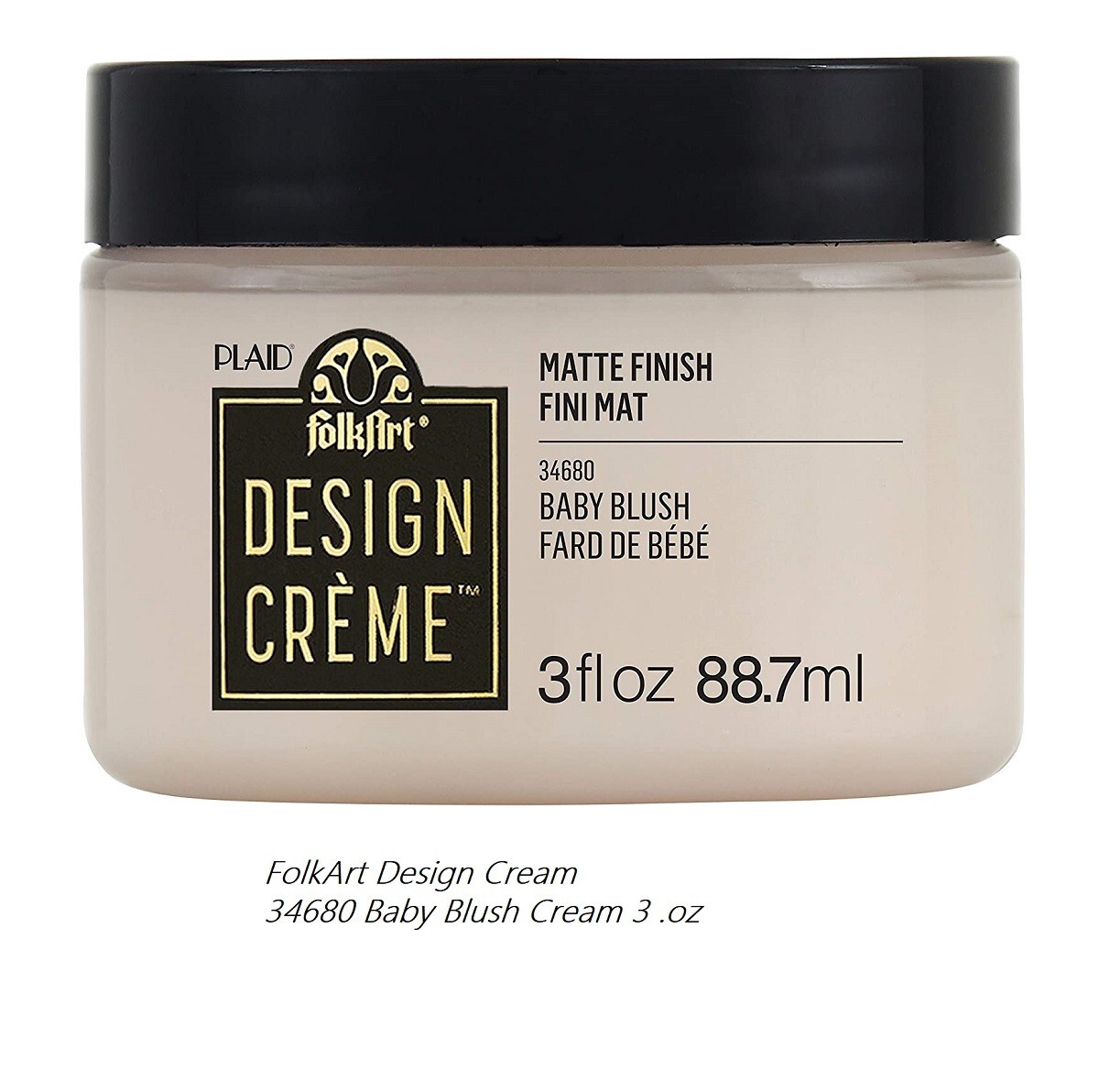 Plaid Craft FolkArt   Design Creme 3oz Pink -  Baby Blush 34680 - Hard to Find