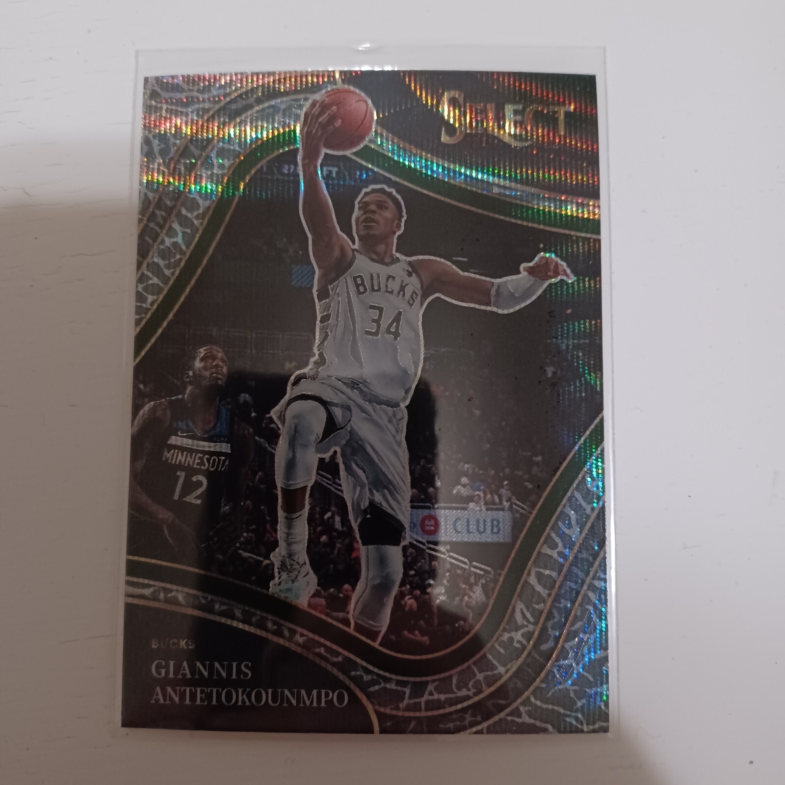 GIANNIS 2021/22Panini Select SSP ELEPHANT Print Courtside PRIZM