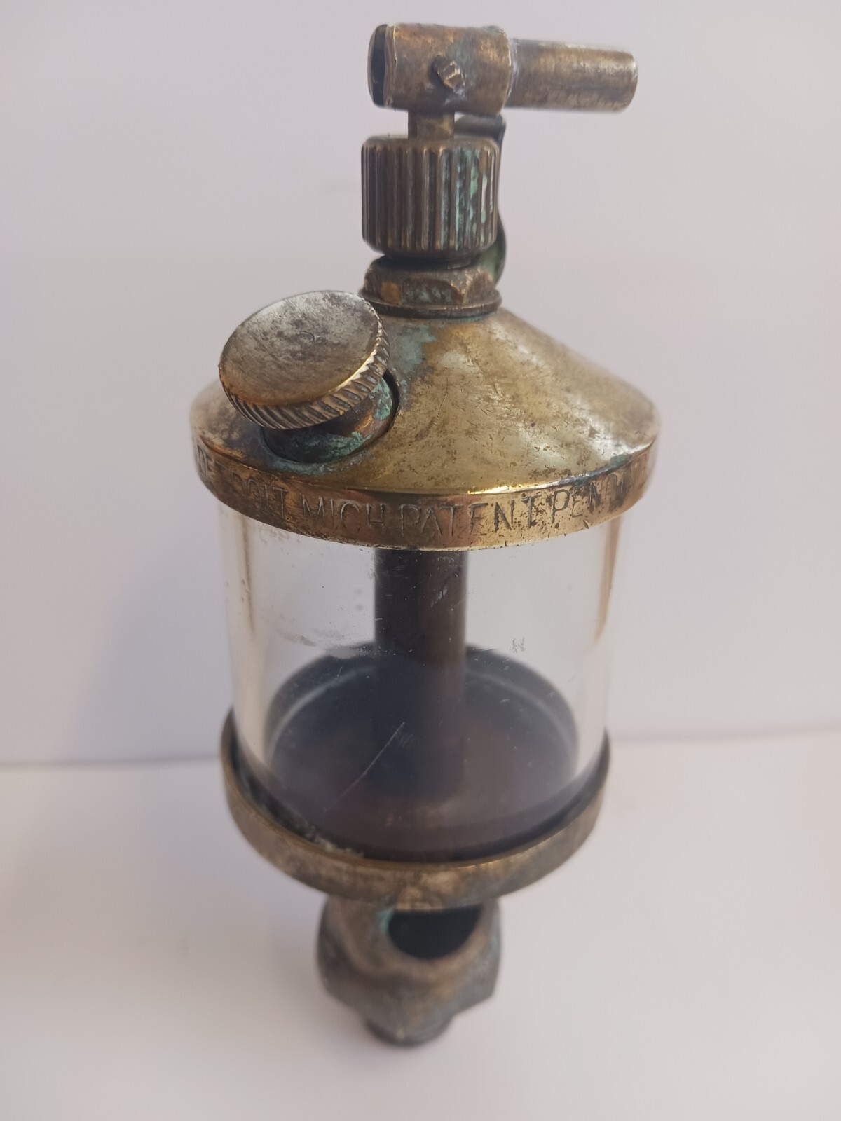 Lavigne Mfg Co Brass Drip Oiler Steam Engine Hit & Miss 2 Detroit MI