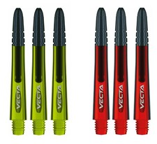 2 New Sets Winmau Vecta Medium Dart Shafts   Ships w/ Tracking - Green  Red