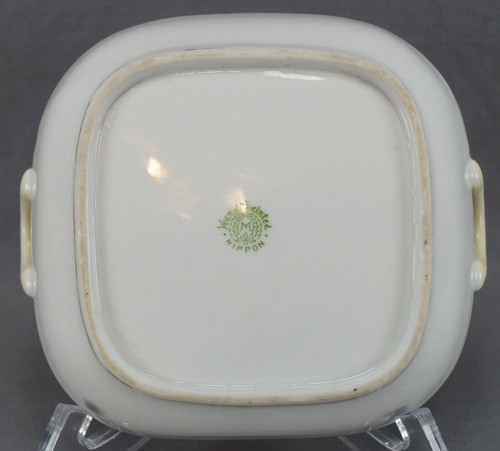 Nippon Morimura Hand Painted Lotus Flower Landscape Handled Bowl Circa 1911-1921 - Picture 5 of 8