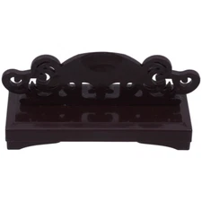 1PC Folding Fan Stand Plastic Round Fan Display Base Decorative Hand Fan Holder