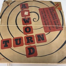 Turn a word turntable game Vintage For Scrabble Crossword Sharon Manufacturing