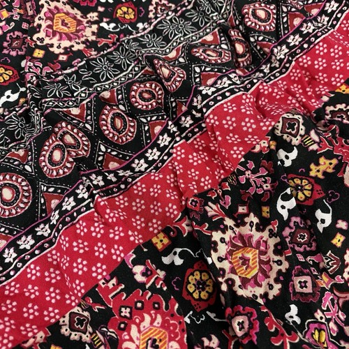 Vestido Lane Bryant Mujer 22 Rojo Rosa Campesino Cottagecore Boho Trabajo Oficina Iglesia - Imagen 16 de 17