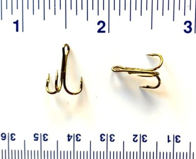 #ad 1000 GT Super Strong 3X Bronze Treble Hooks size 10 $104.99