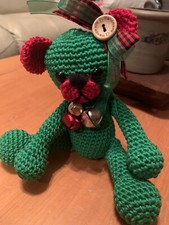 Holly Bear, hand-crafted, crochet for Kaye Wiggs, Connie Lowe, Effner BJDs