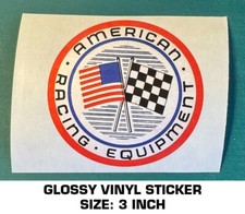 AMERICAN RACING EQUIPMENT VINYL DECAL STICKER - CUSTOM WHEELS DRAG - SCCA-RACING