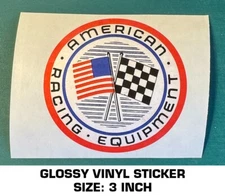AMERICAN RACING EQUIPMENT VINYL DECAL STICKER - CUSTOM WHEELS DRAG - SCCA-RACING