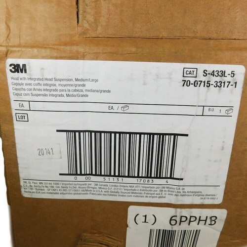 Capucha Versaflo 3M S-433L-5 con suspensión de cabeza integrada talla M/L (1 capó) - Imagen 4 de 4
