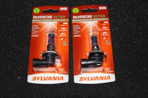 Sylvania Silverstar ULTRA 9006 Headlight 2 Bulbs Pair Set 9006SU.BP NEW