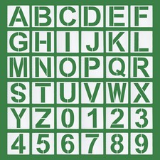 Lettre Pochoirs Nombre 36 Pack Pochoir Ensemble pour Peinture sur Bois Blanc