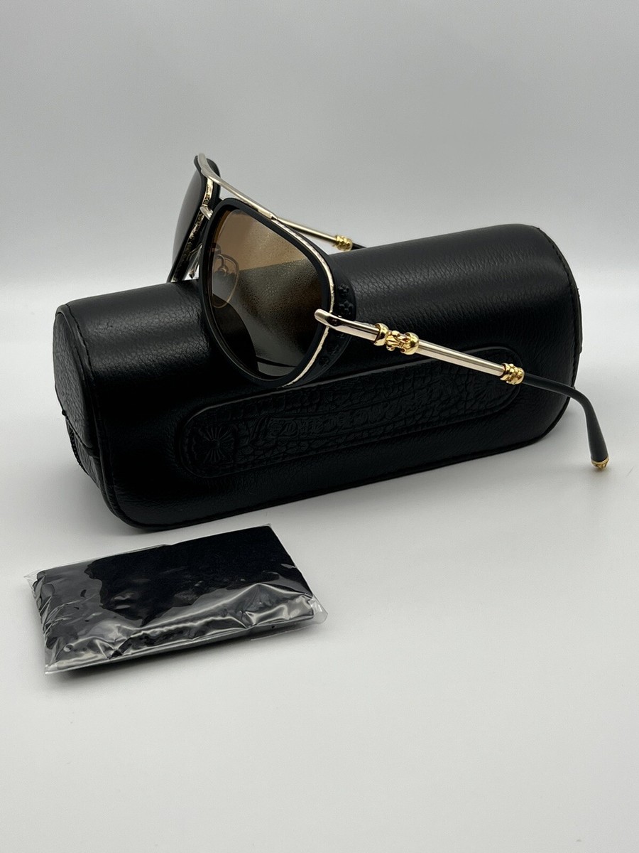 Chrome Hearts Sunglasses JACKWACKER 2 Gold Black Zeiss Lense | eBay