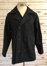 OLD NAVY Youth Fully Lined Collar Double Breasted Blue Jacket Coat Size XL 14 