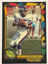 1991 Wild Card #141 Jeff Hostetler New York Giants