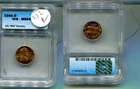1960 D LINCOLN HEAD PENNY ICG GRADED MS64 RED BIE VARIETY SD