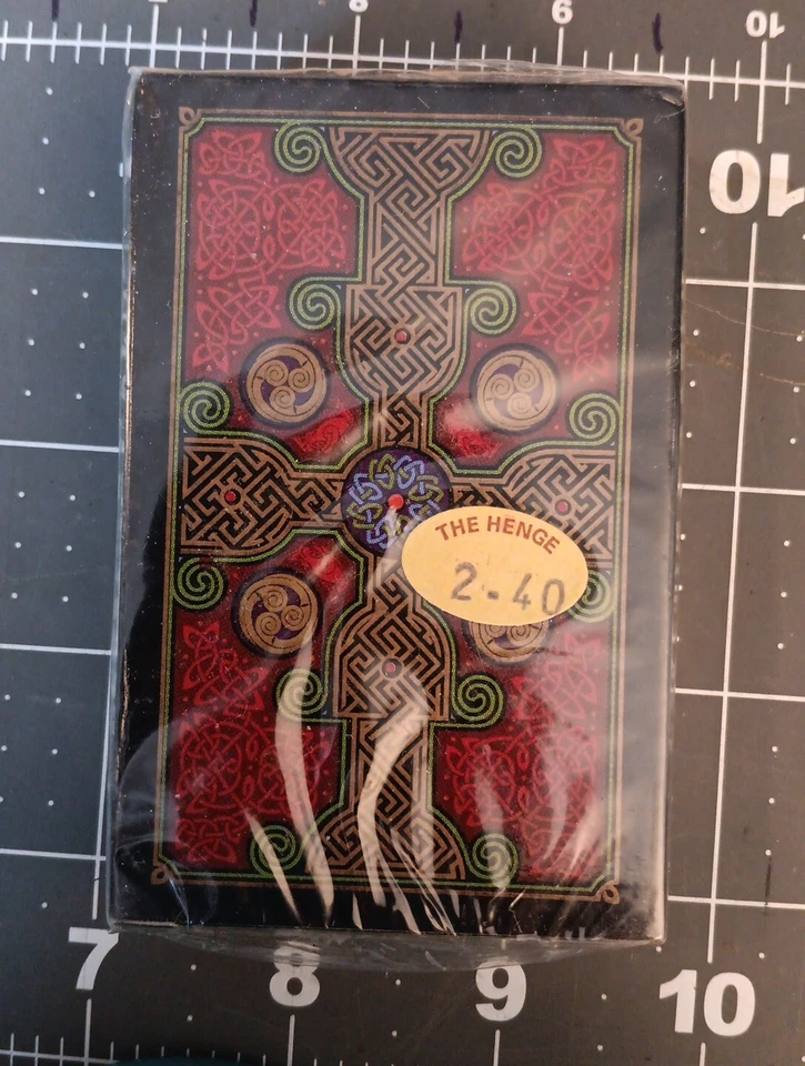 RARA BARAJA DE CARTAS VINTAGE SELLADA DE FÁBRICA 1998 Serie Celtic cartas nudo celta Foto 2 de 3