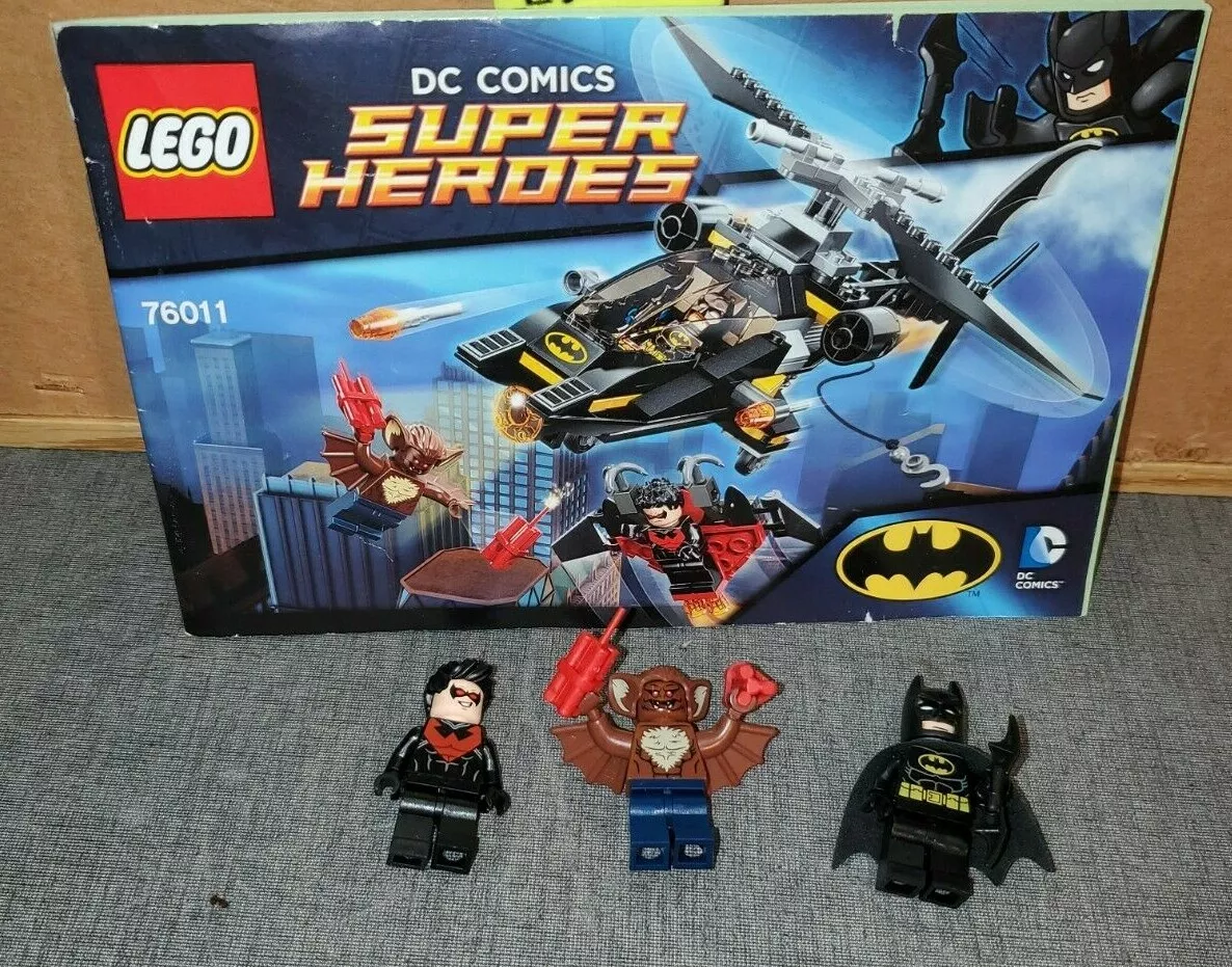 LEGO Nightwing Batman & Man Bat minifigures 76011 & instruction for 76011