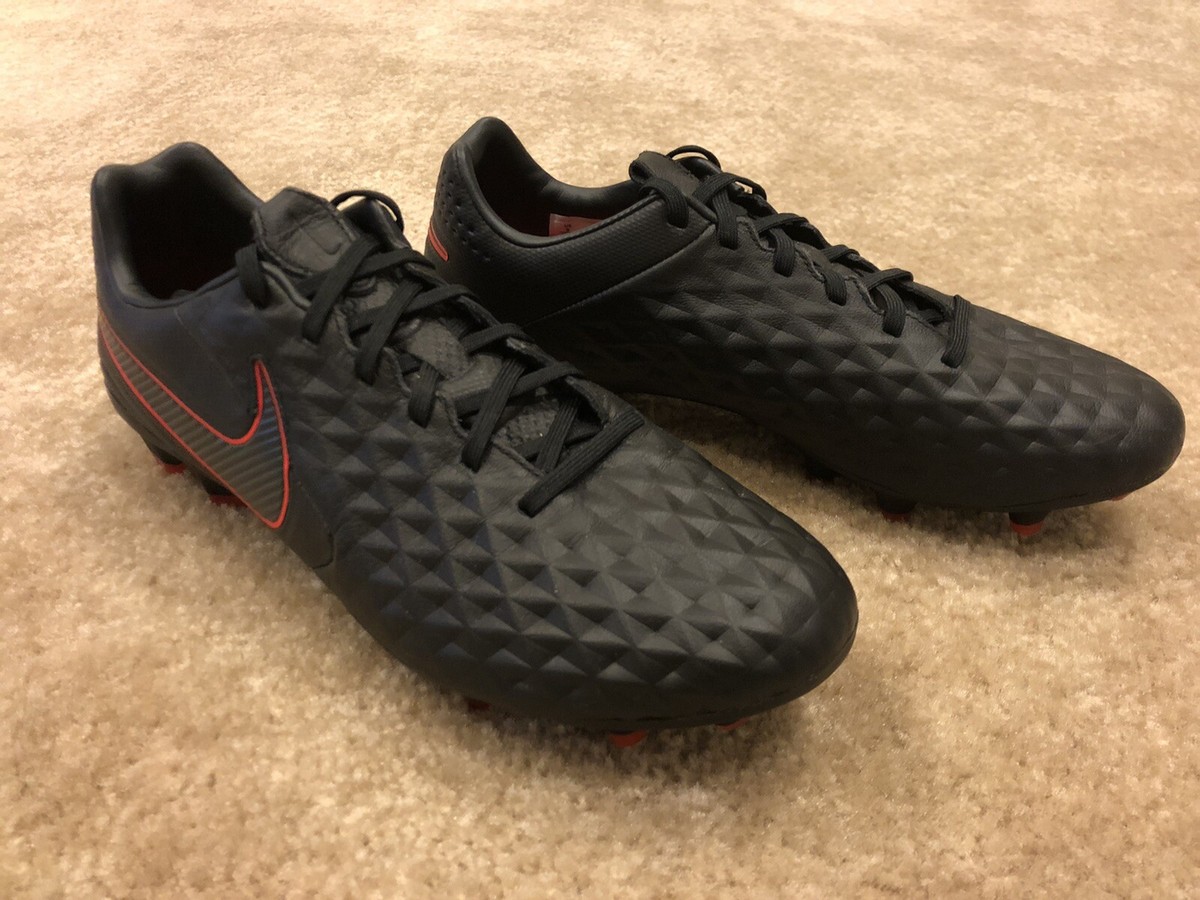 Nike Tiempo Legend 8 Pro FG Black Red Soccer Cleat US 9 Magista 