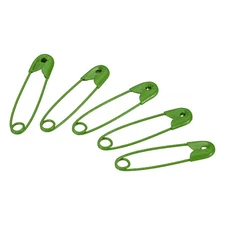 Safety Pins 0.98 Inch Metal Small Sewing Pins Green 200Pcs