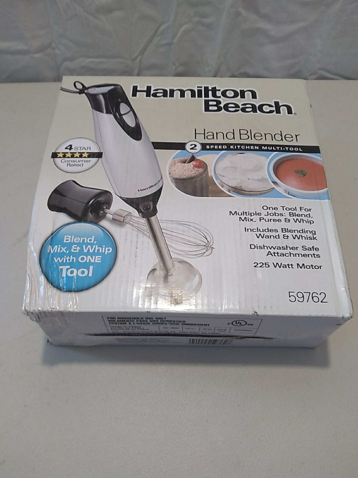 Hamilton Beach Hand Blender 2 Speed Kitchen MultiTool Blend Mix & Whip