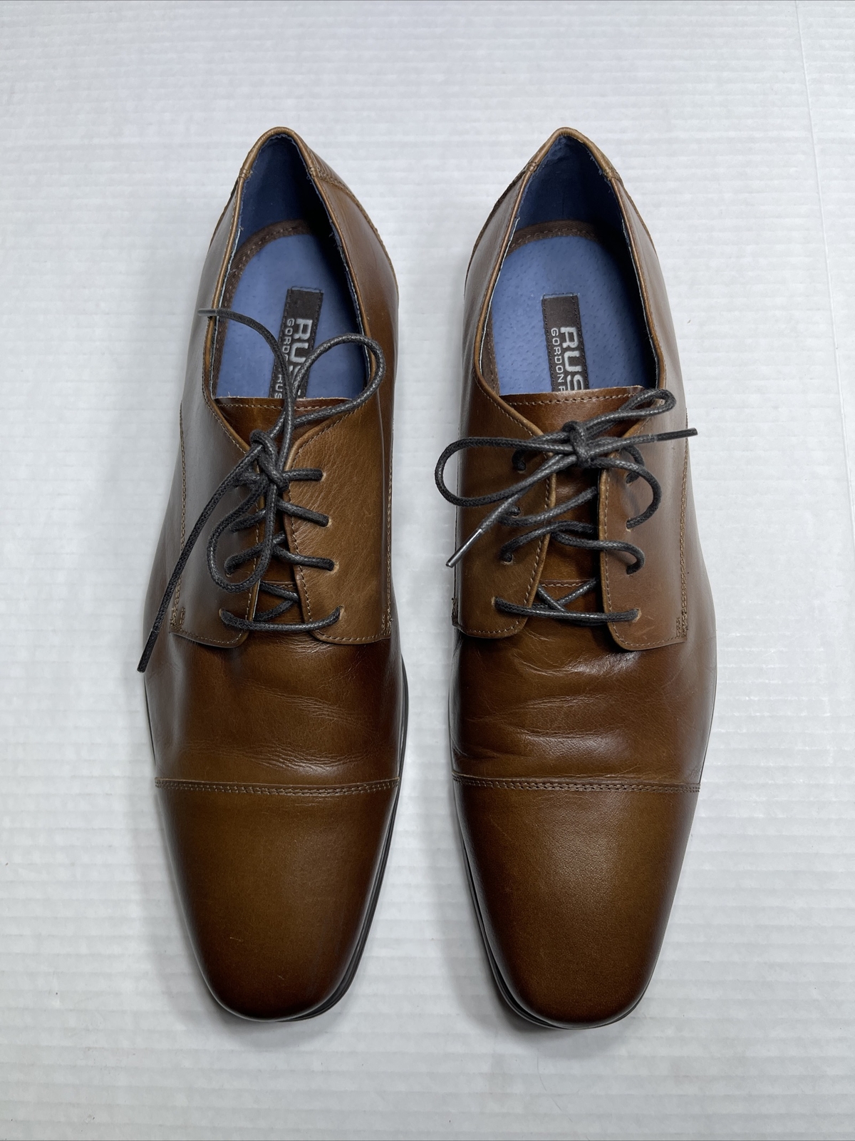 SAOLA Scarpe eleganti stringate da uomo in pelle Gordon Rush taglia 10 5 cognac antiscivolo