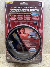 4 Pack - Monster Cable HDMI 700HD High Speed Right Angle HDMI Cable, 6.56ft 2m