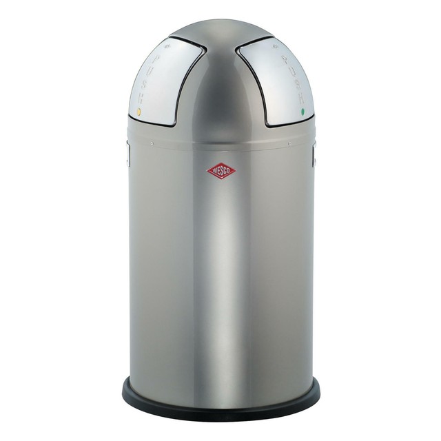 Wesco Pushboy Two 50l Silber Mülleimer for sale online eBay