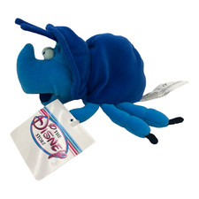 The Disney Store  Theme Parks 7" BUGS LIFE DIM THE BEETLE Mini Bean Bag Plush