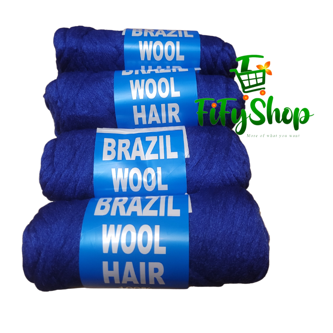 4x brazilian wool hair For Faux Locks,Braids ,knitting ,Yarn. hair wool eBay