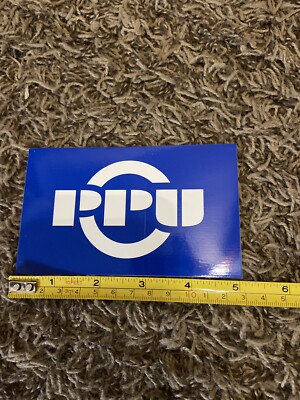 Prvi Partizan PPU Ammunition Ammo Blue Vinyl Decal Sticker Shot Show OEM