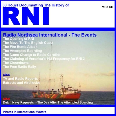 Piratenradio Northsea International (RNI) Große Veranstaltungen Hören Sie in Ihrem Auto